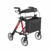 Rollator STYLUS rood gekleurd