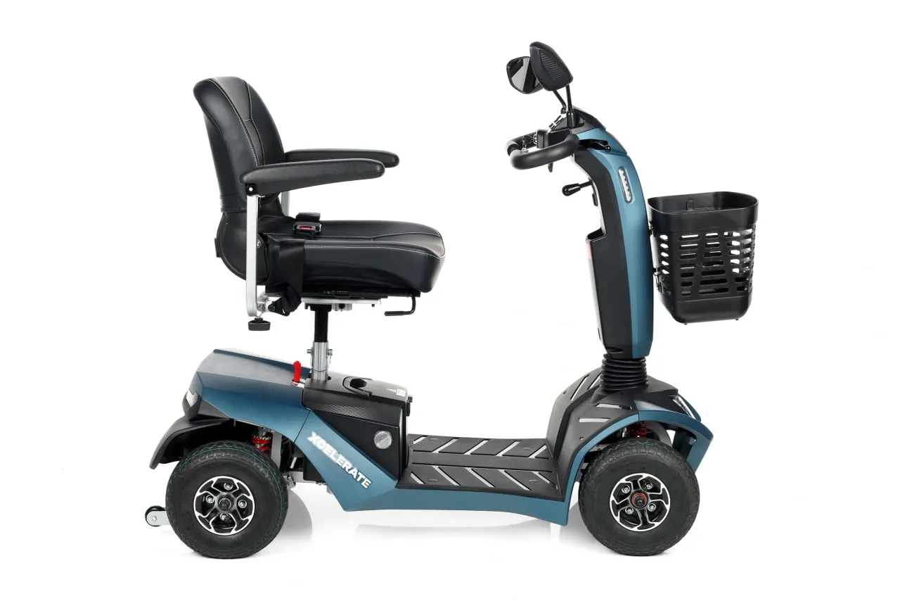 Xcelerate 4-wiel Scootmobiel Demontabel (zwaarste onderdeel 19,9 Kg)