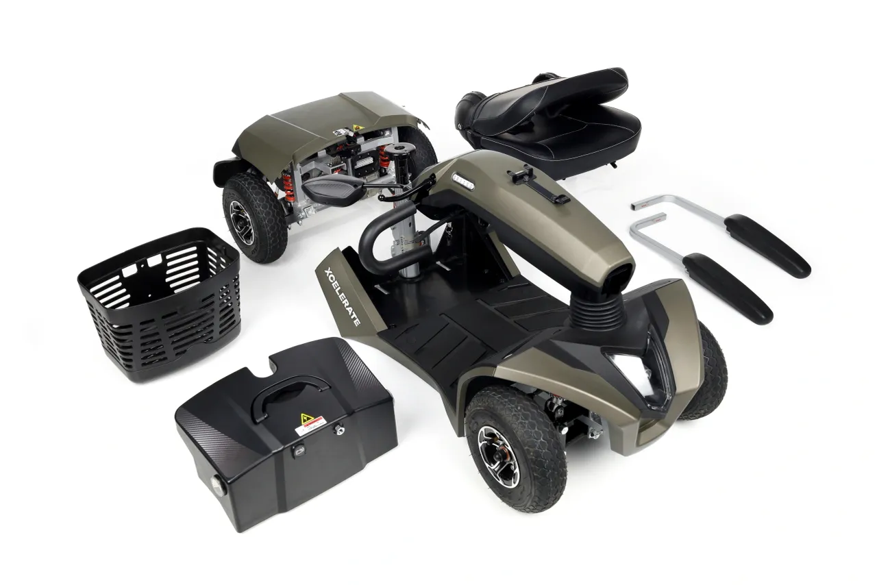 Xcelerate 4-wiel Scootmobiel Demontabel (zwaarste onderdeel 19,9 Kg) - Image 2